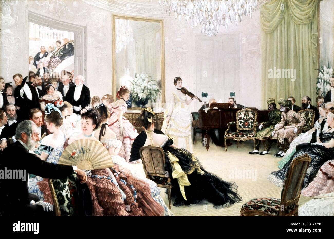 James Tissot (1836-1902) der Konzert-Manchester City Art gallery Stockfoto