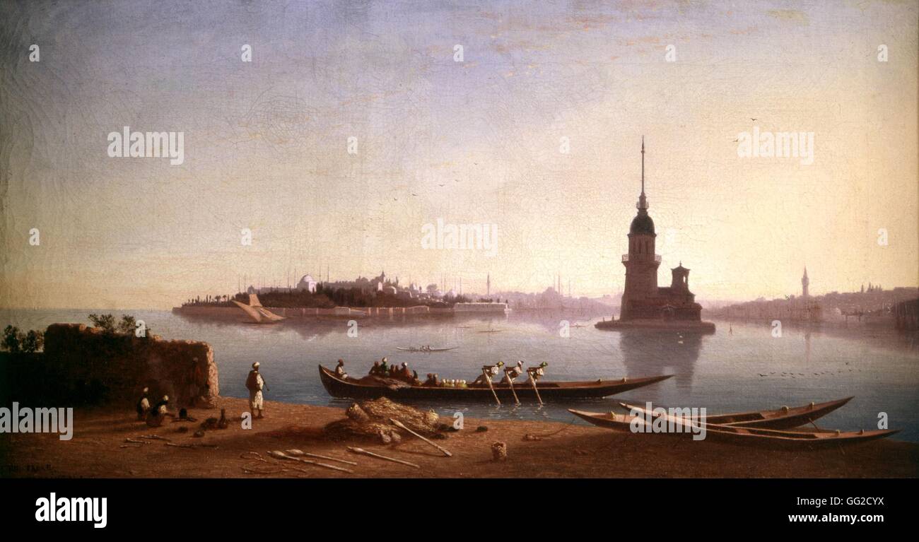 Charles Théodore Frère Französisch Schule Blick über Constantinople 19. Jahrhundert Privatsammlung Stockfoto