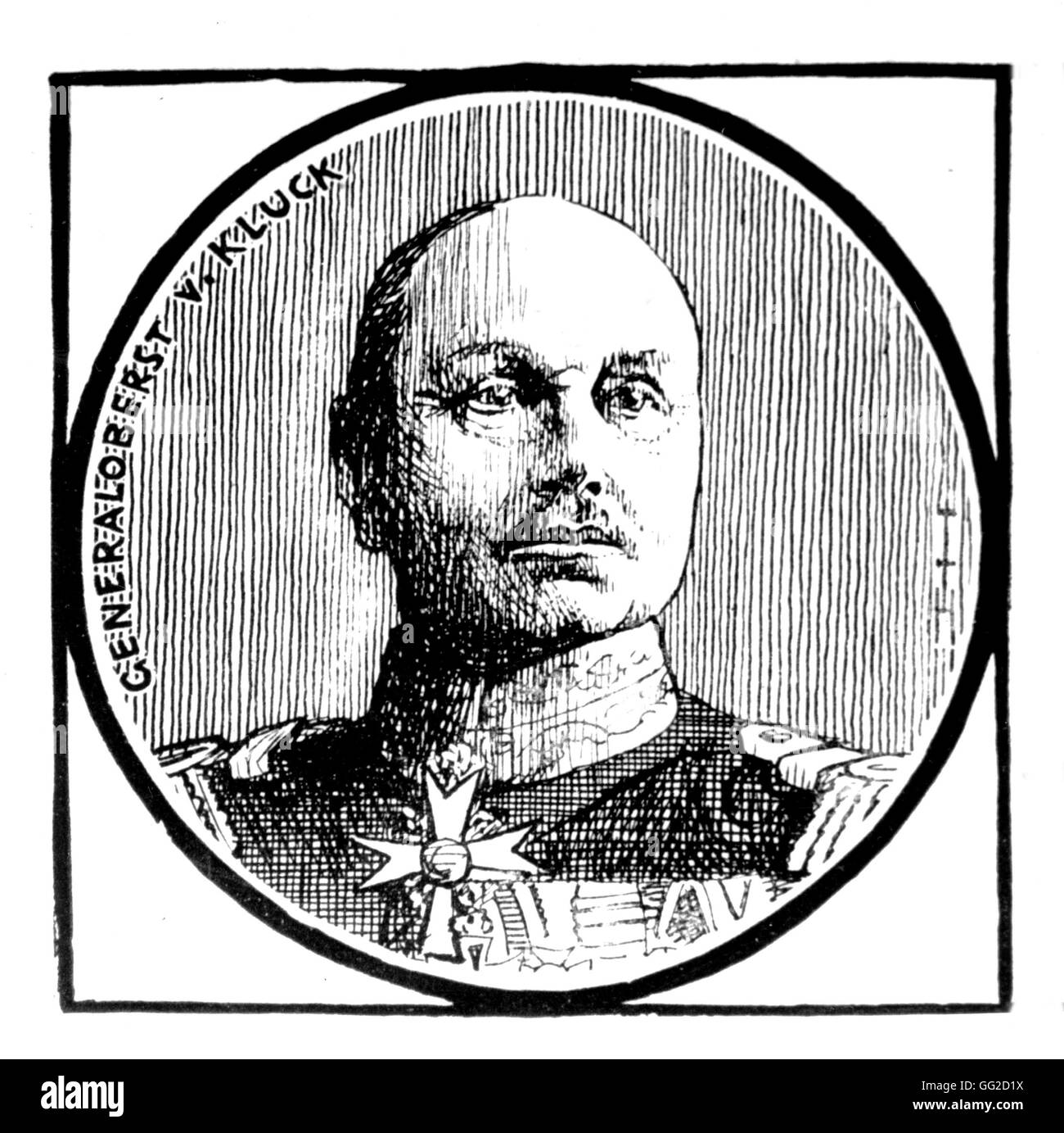 Porträt des deutschen Oberst General Kuck 1914-1915 - Weltkrieg B.D.I.C. Stockfoto