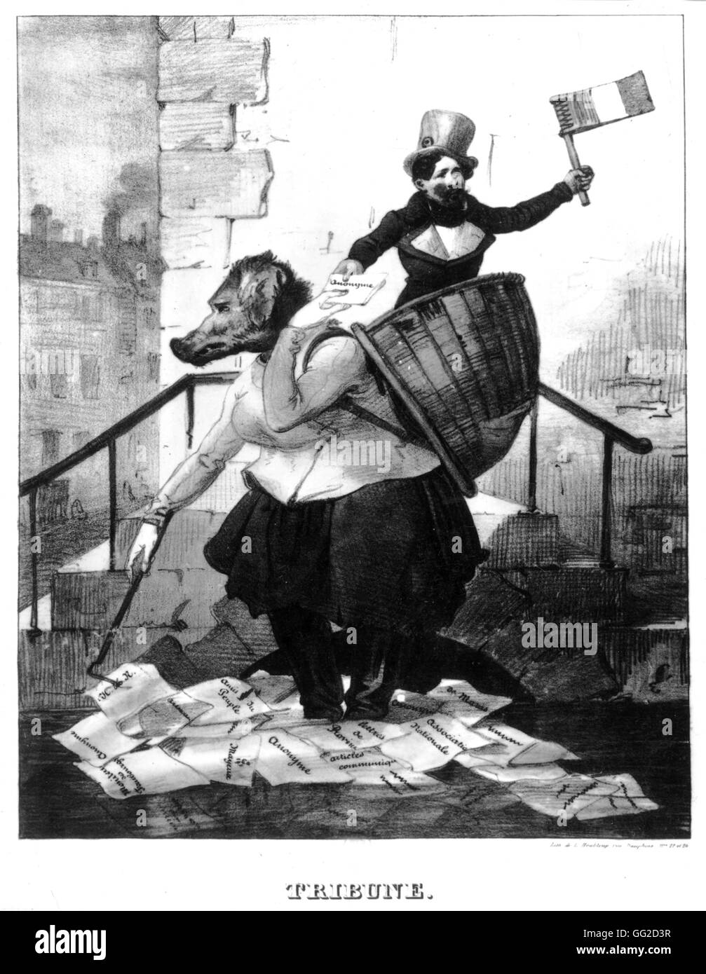 Prinz Louis-Napoleon Gefängnisausbruch 25. Mai 1846 Frankreich Stockfoto