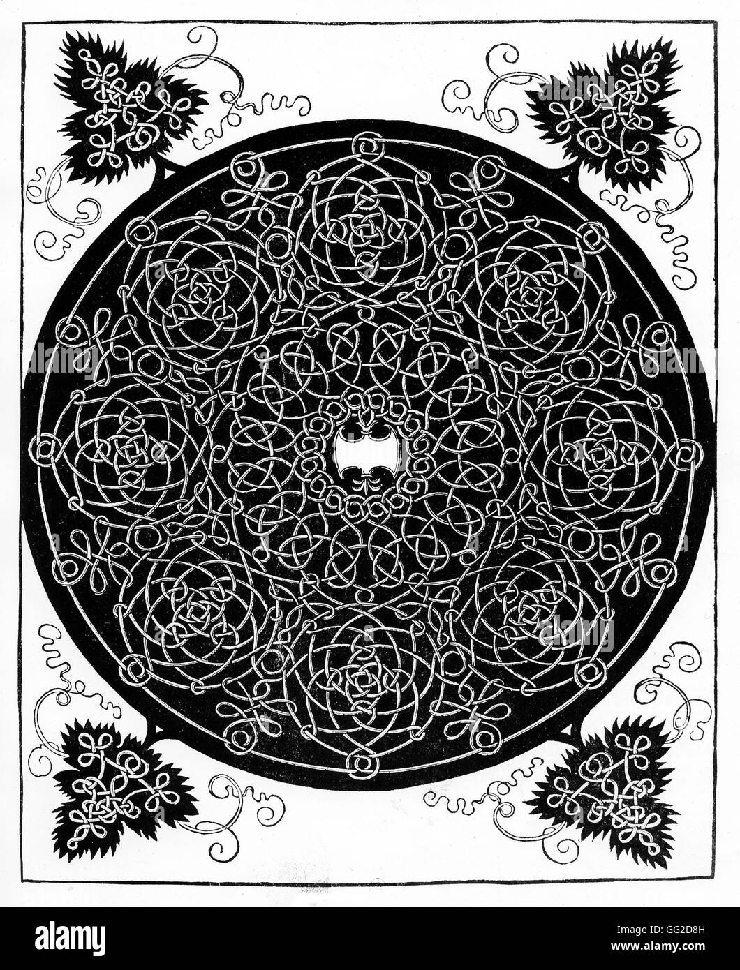 5. dekorative Knoten der Baureihe 6 Kopien solcher von Leonardo da Vinci 1471-1528 Albrecht DURER Paris, Bibliothèque des Arts décoratifs Stockfoto