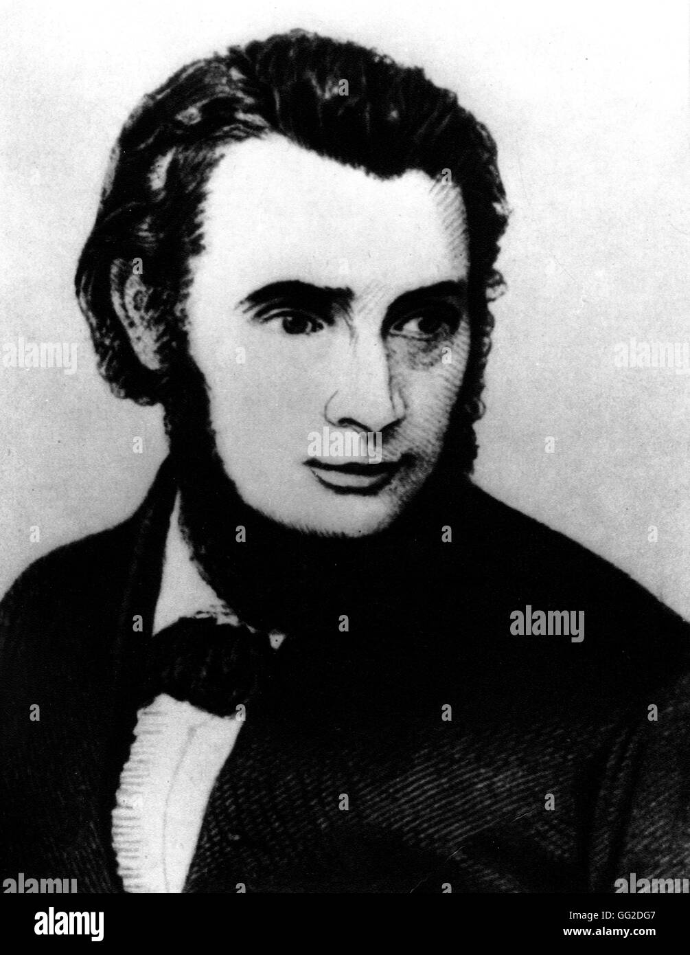 Georges Julian Harney, englische Chartistischen Führer, Freund von Marx und Engels, Herausgeber des "Northern Star" 19. Jahrhundert England Karl Marx Hauss Stockfoto