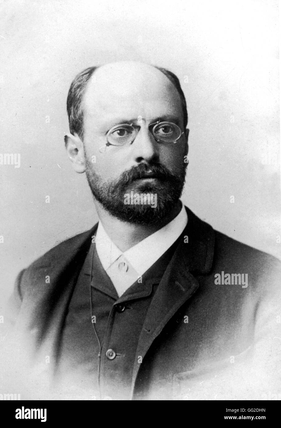 Porträt von Karl Kautsky (1854 – 1938) österreichische und marxistischer Politiker 1882 Amsterdam, internationalen Institut für Sozialgeschichte Stockfoto