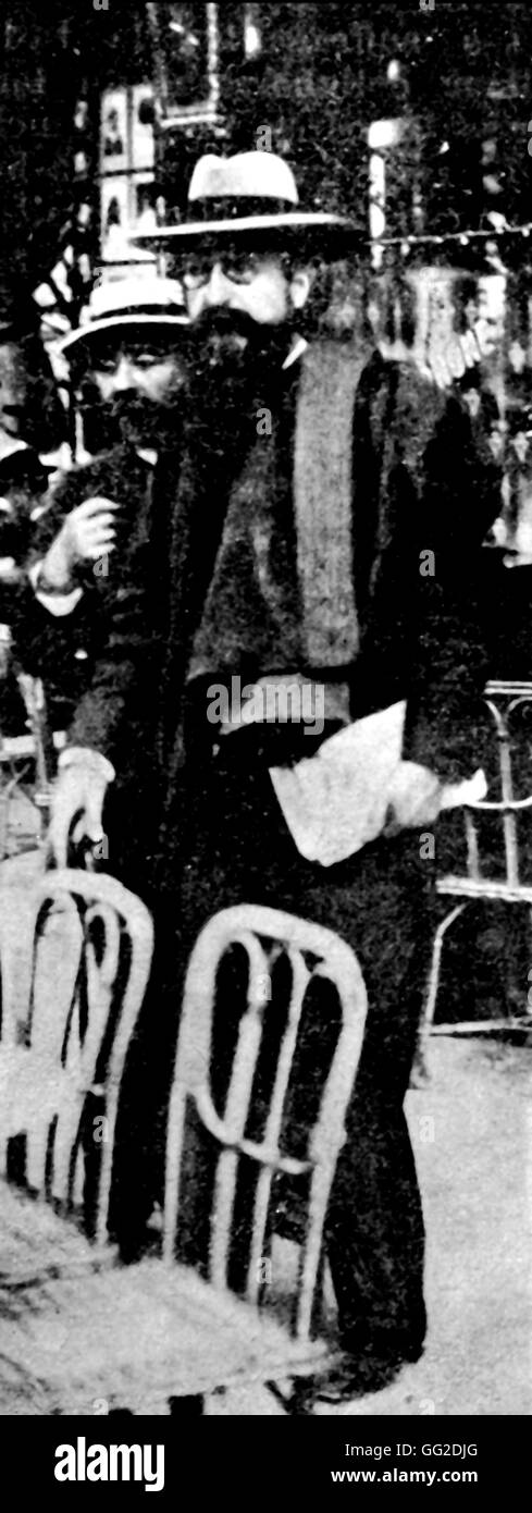 Jules Guesde im Café Moka 1900 Frankreich Stockfoto