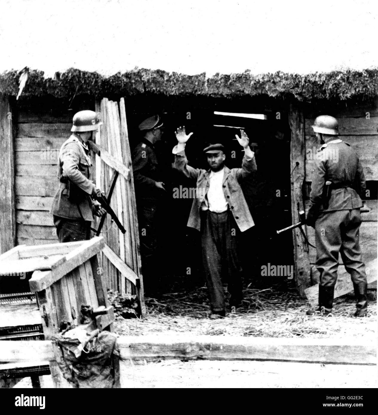 Polnische Widerstand Kämpfer verhaftet 1941 Polen, zweiten Weltkrieg Krieg Stockfoto