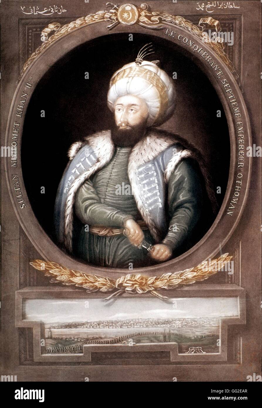 Türkischer Sultan Mehmed II aus dem 16. Jahrhundert Türkei Stockfoto