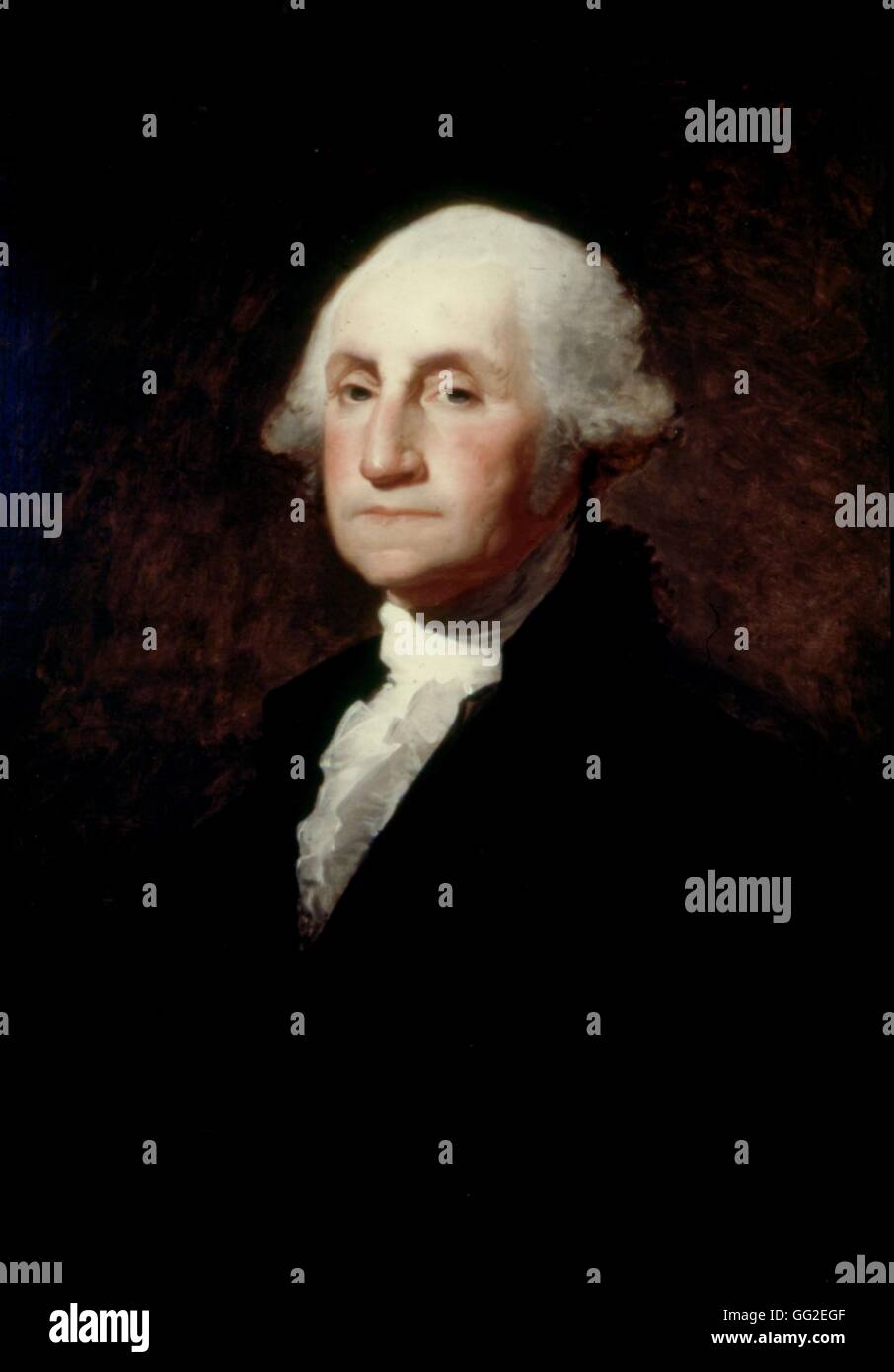 Gilbert Stuart American school Porträt von George Washington 1796 Öl auf Leinwand (73,5 x 61.1 cm) Williamstown, Clark Art Institute Stockfoto