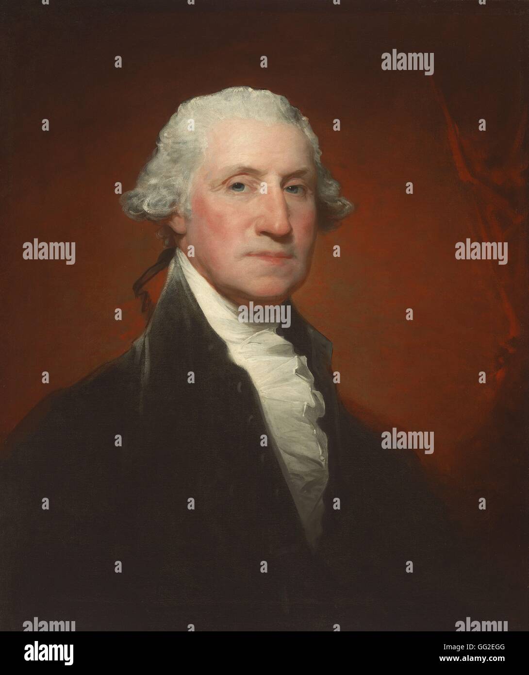 Gilbert Stuart American school Porträt von George Washington 1795 Öl auf Leinwand (73,8 x 61.1 cm) Washington, National Gallery of Art Stockfoto