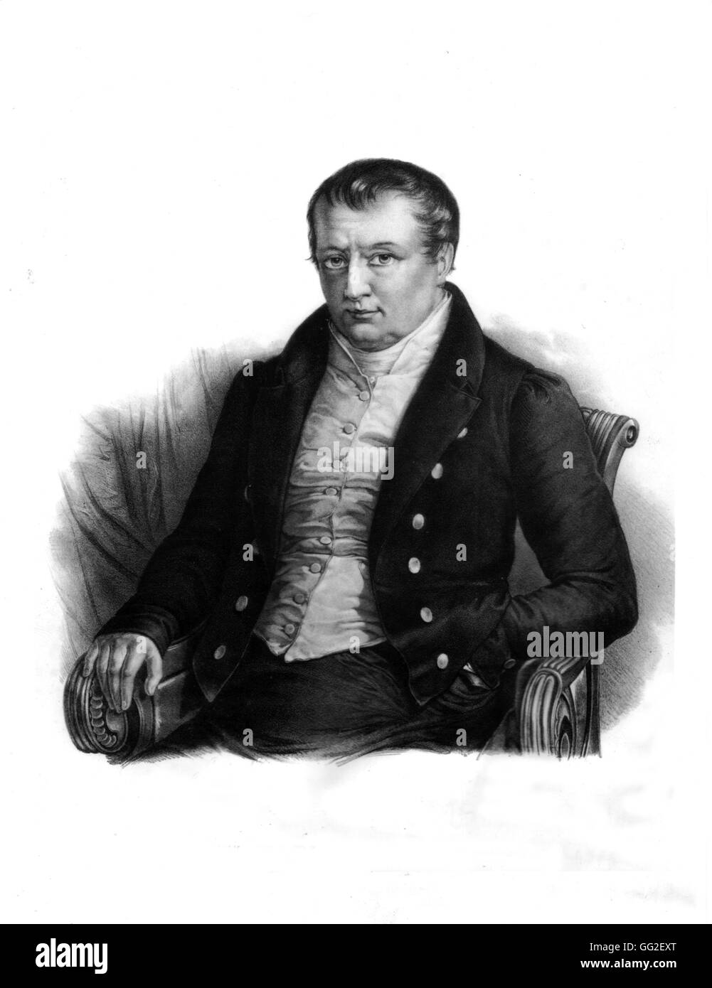 Porträt von Joseph Bonaparte (1768-1844) des 19. Jahrhunderts in Paris. Bibliothèque nationale Stockfoto