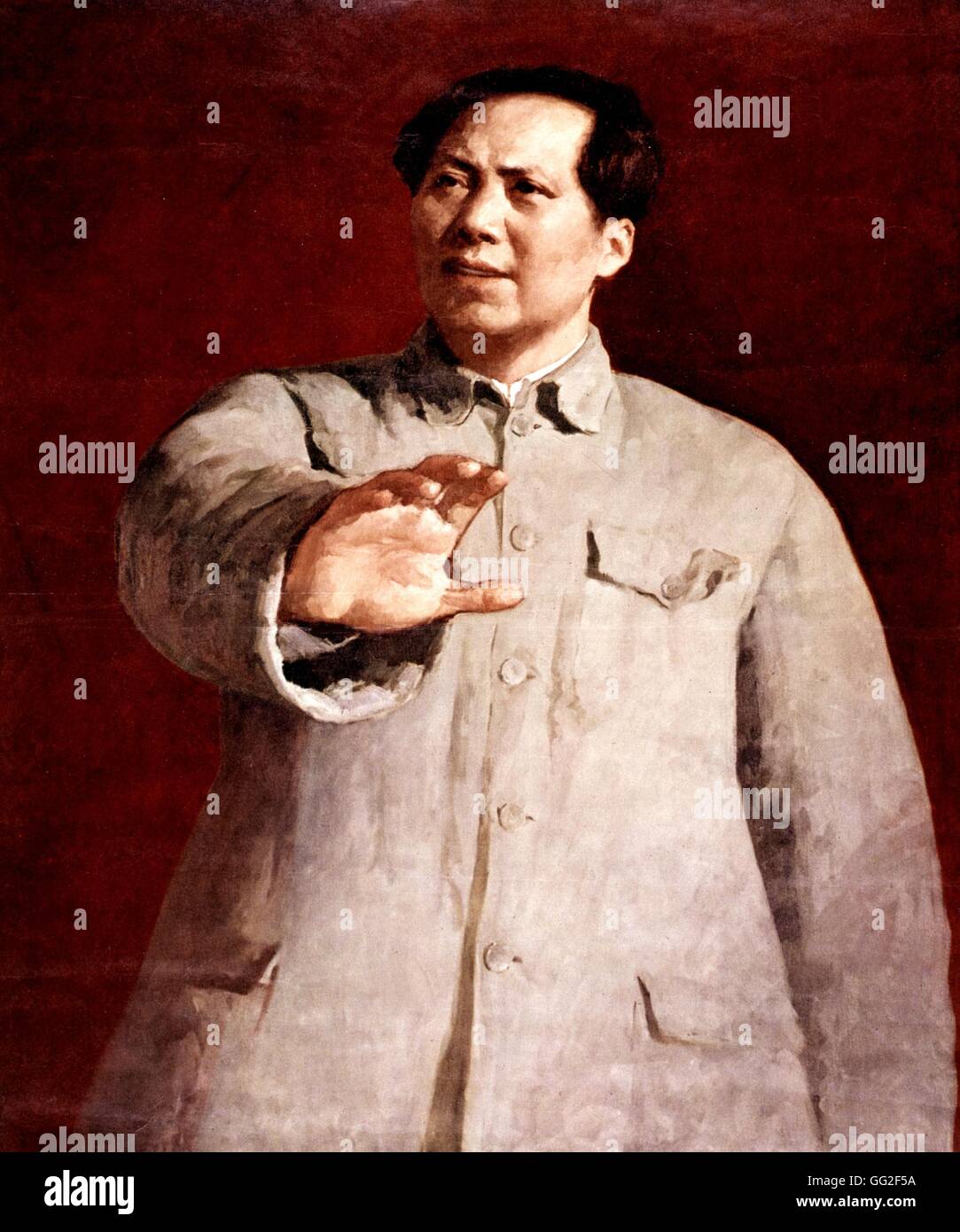 Porträt von Mao Tse Tung des 20. Jahrhunderts China Stockfoto
