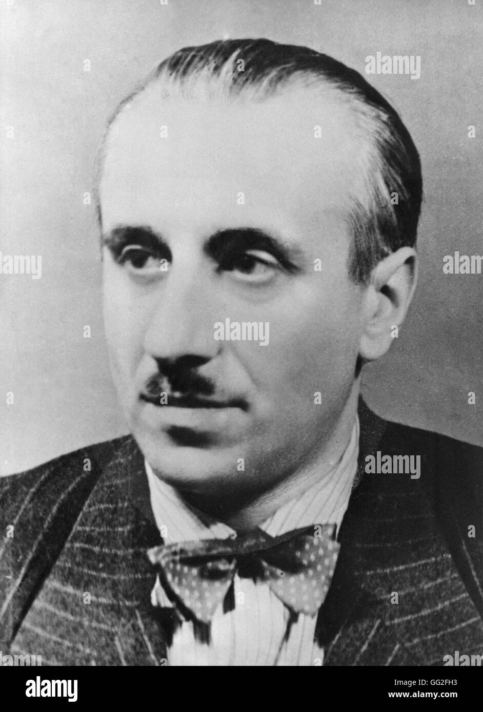 Gabriel Péri (1902-1941), französischer Politiker, Mitglied des Zentralkomitees der kommunistischen Partei Frankreichs, Leiter des Außen-und humanitäre. Stockfoto