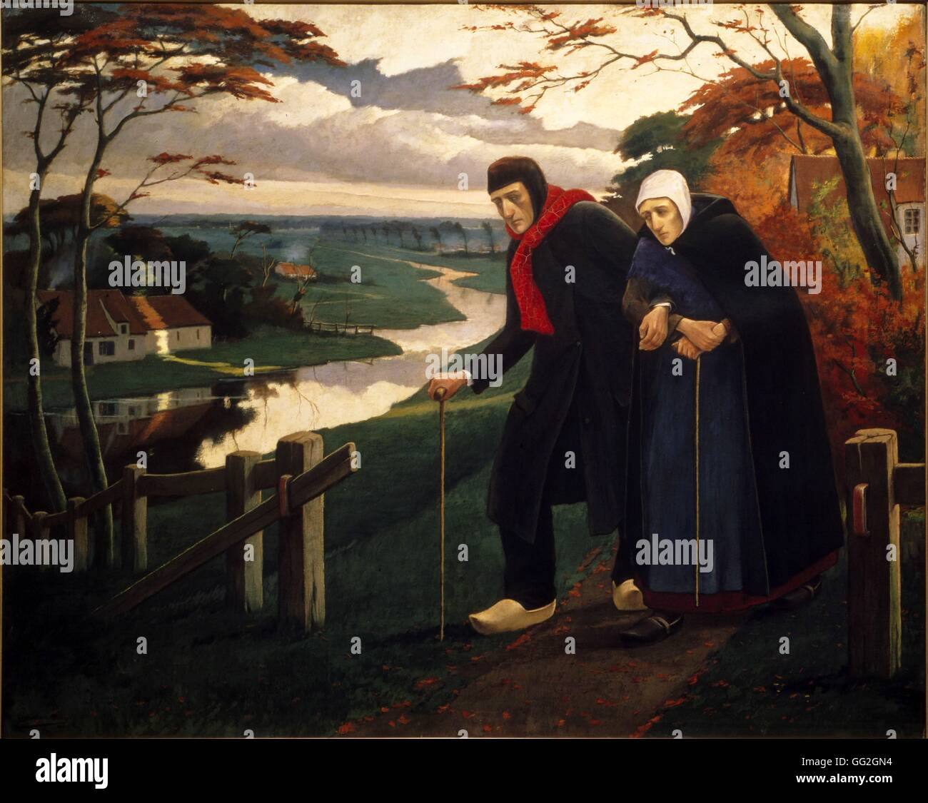 Eugène Laermans belgische Schule Ende Herbst, auch genannt The Blind 1899 Öl auf Leinwand (120 x 150 cm) Paris, Musée d ' Orsay Stockfoto