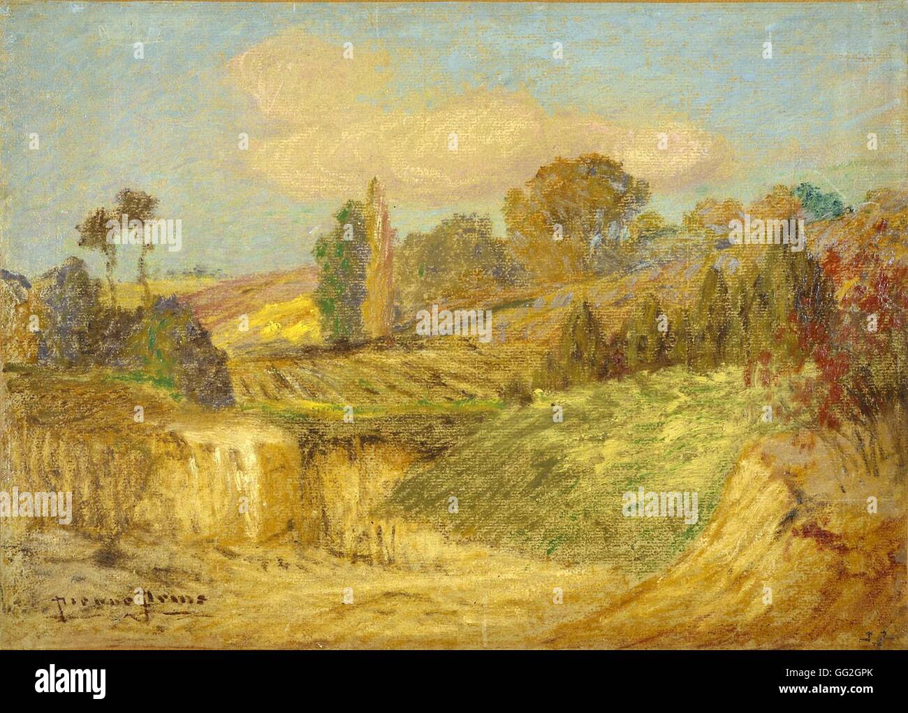Pierre Ernest Prins French Schule Landschaft Paysage des 19. Jahrhunderts Privatsammlung Stockfoto