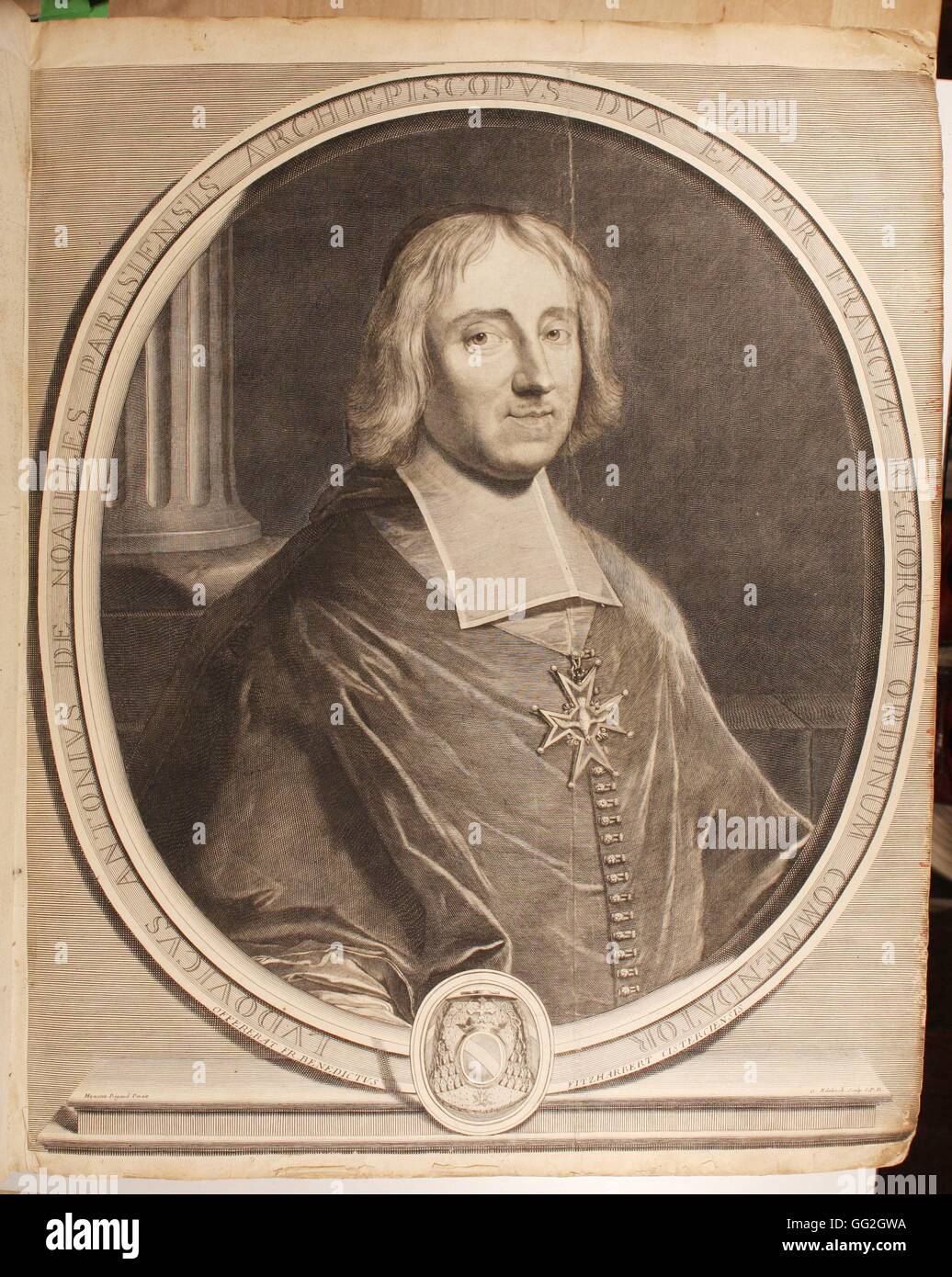 Louis Antoine, Kardinal de Noailles (1651-1729), französischer Geistlicher, Erzbischof von Paris von 1695 bis 1729. Stockfoto