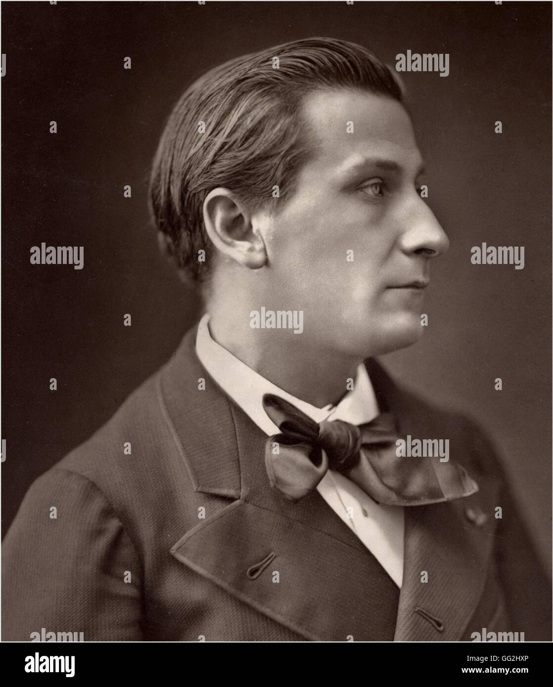 François Coppée (1842-1908), französischer Dichter und Dramatiker Foto von Nadar Stockfoto