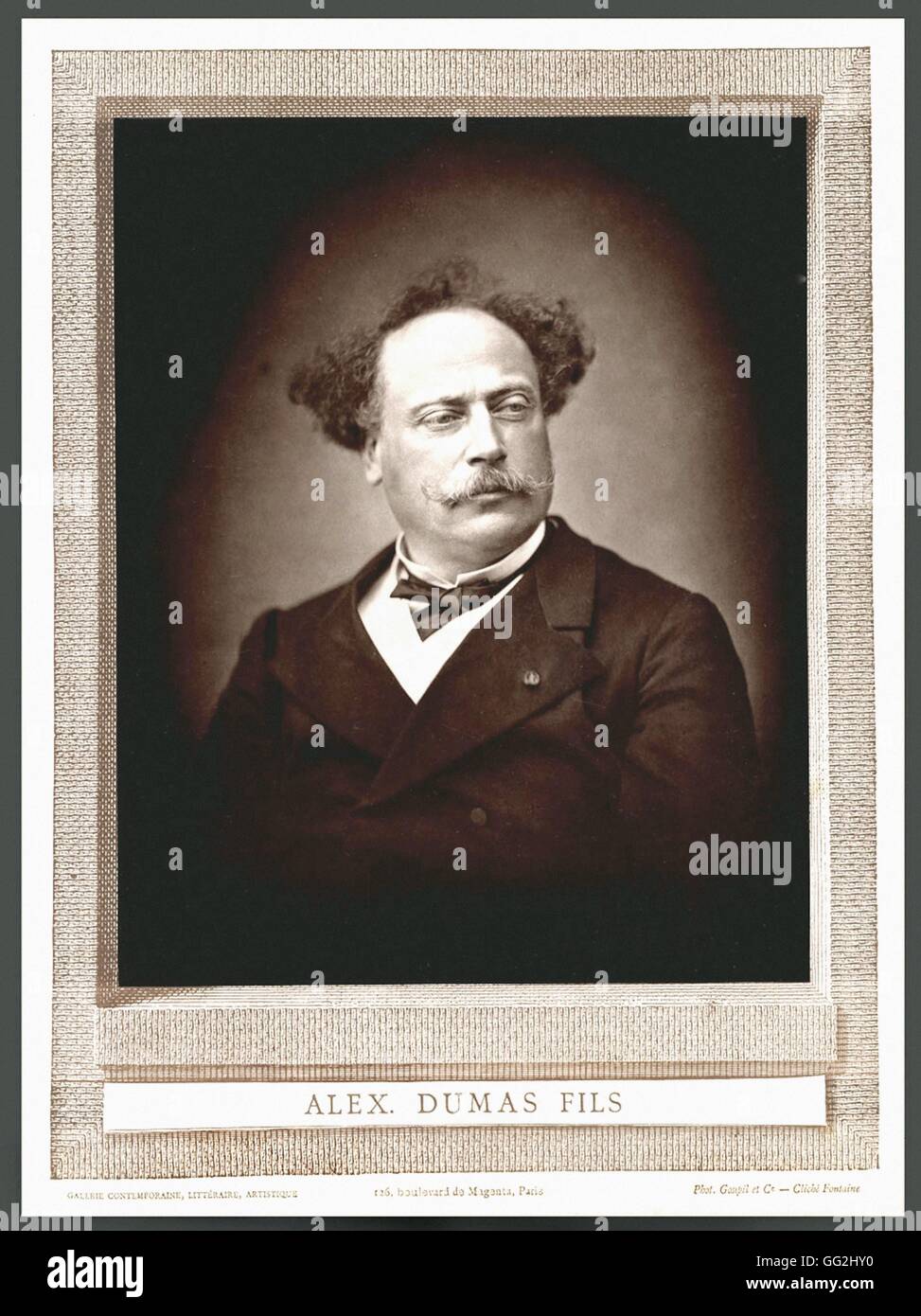 Alexandre Dumas Junior (1824-1895), französischer Schriftsteller Foto von Fontaine Stockfoto