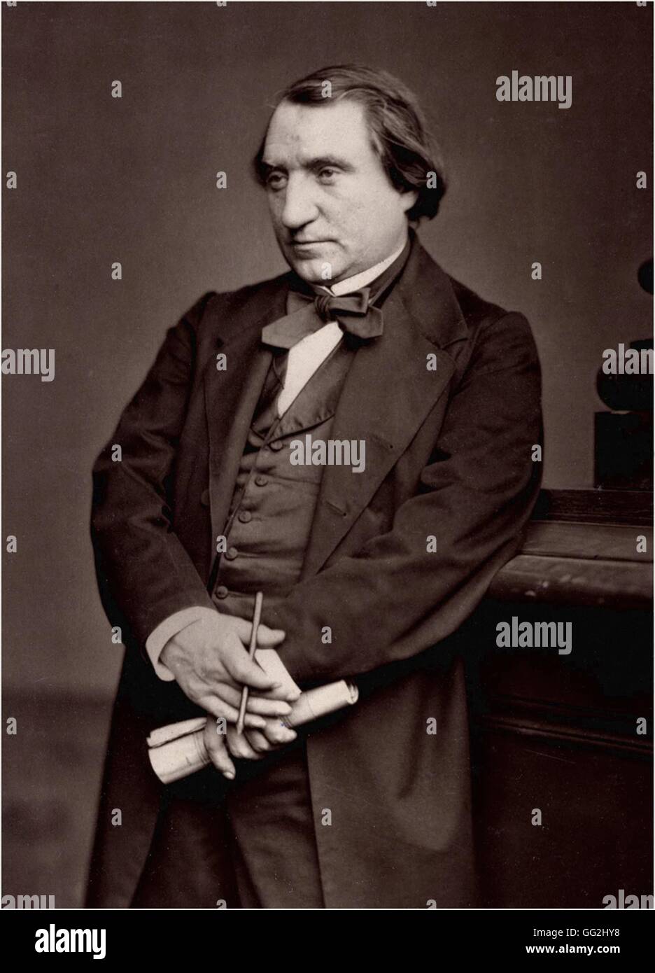 Ernest Renan (1823-1892), französischer Schriftsteller, Philosoph und Historiker Foto von Adam-Salomon Stockfoto
