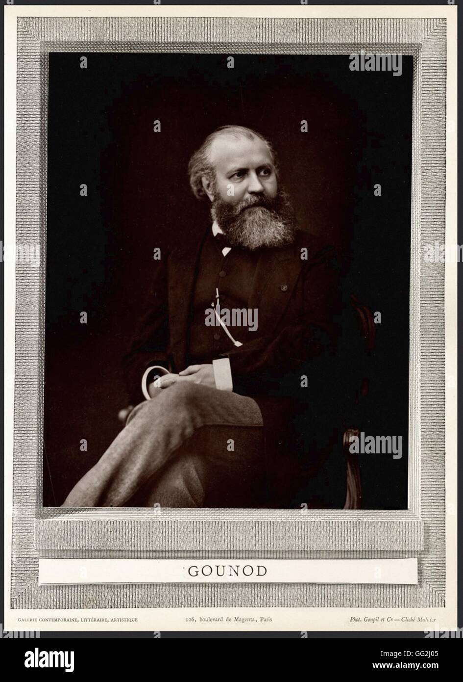 Porträt von Charles Gounod (1818-1893), französischer Komponist Stockfoto