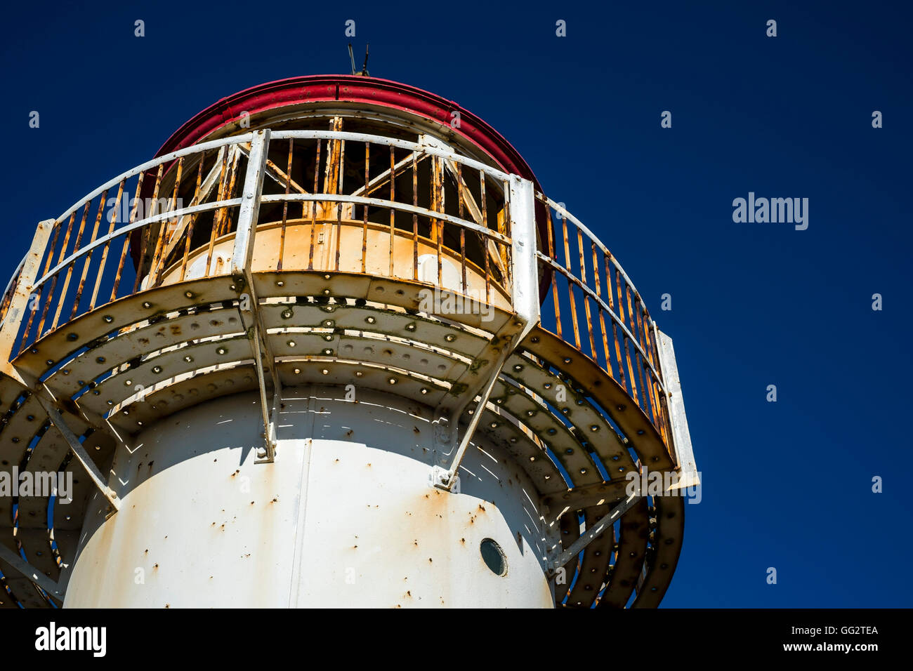 Hodbarrow Leuchtturm, Haverigg, Cumbria Stockfoto