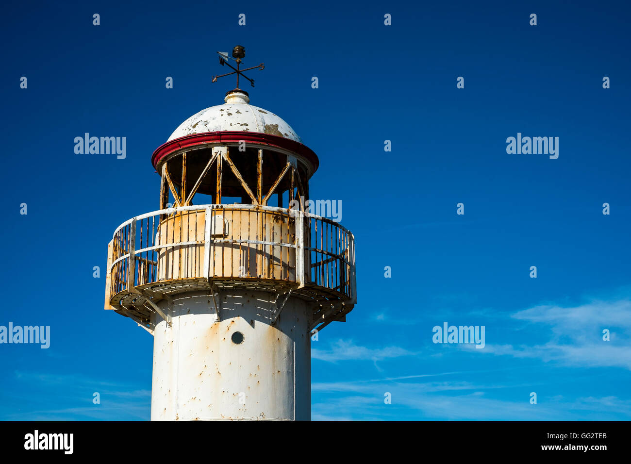 Hodbarrow Leuchtturm, Haverigg, Cumbria Stockfoto
