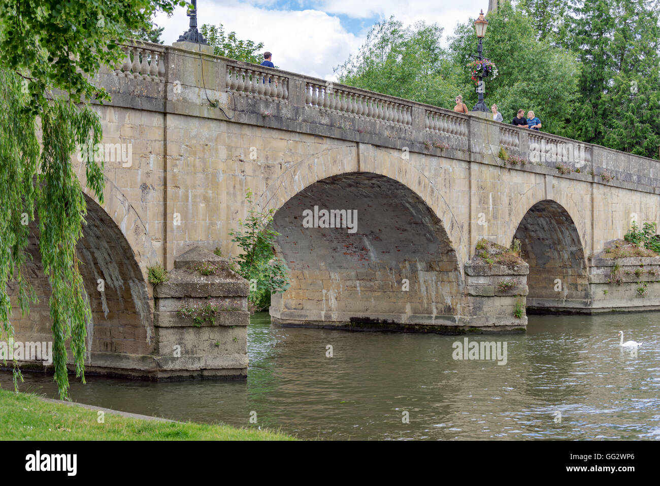 Wallingford Bridge über die Themse in South Oxfordshire Stockfoto
