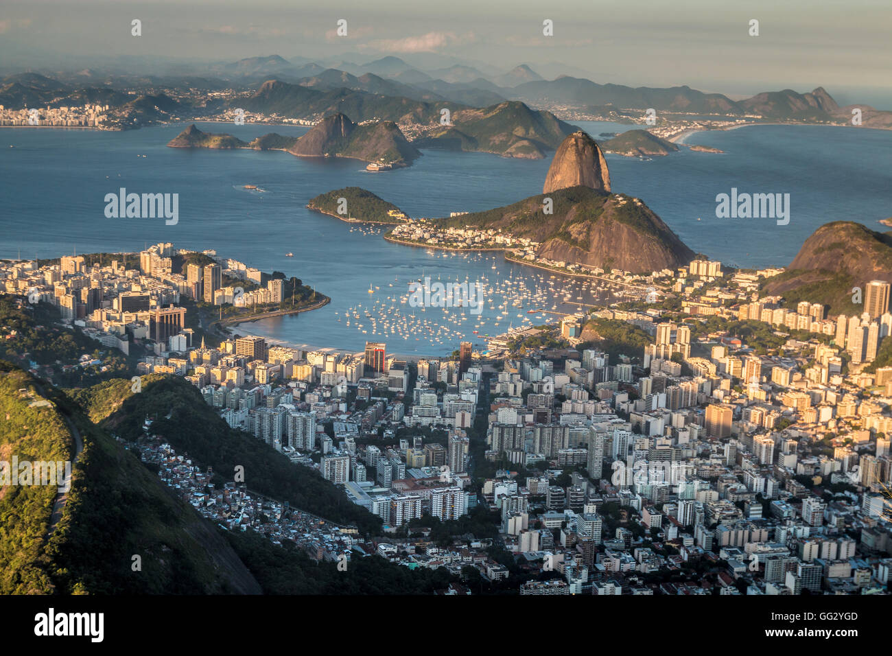Panoramablick von Rio De Janeiro Stockfoto