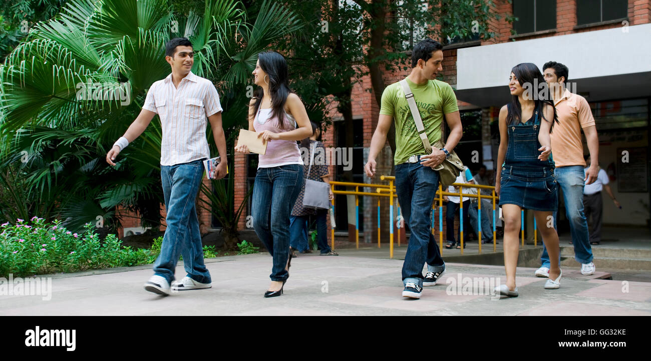 Gruppe von College-Studenten Stockfoto