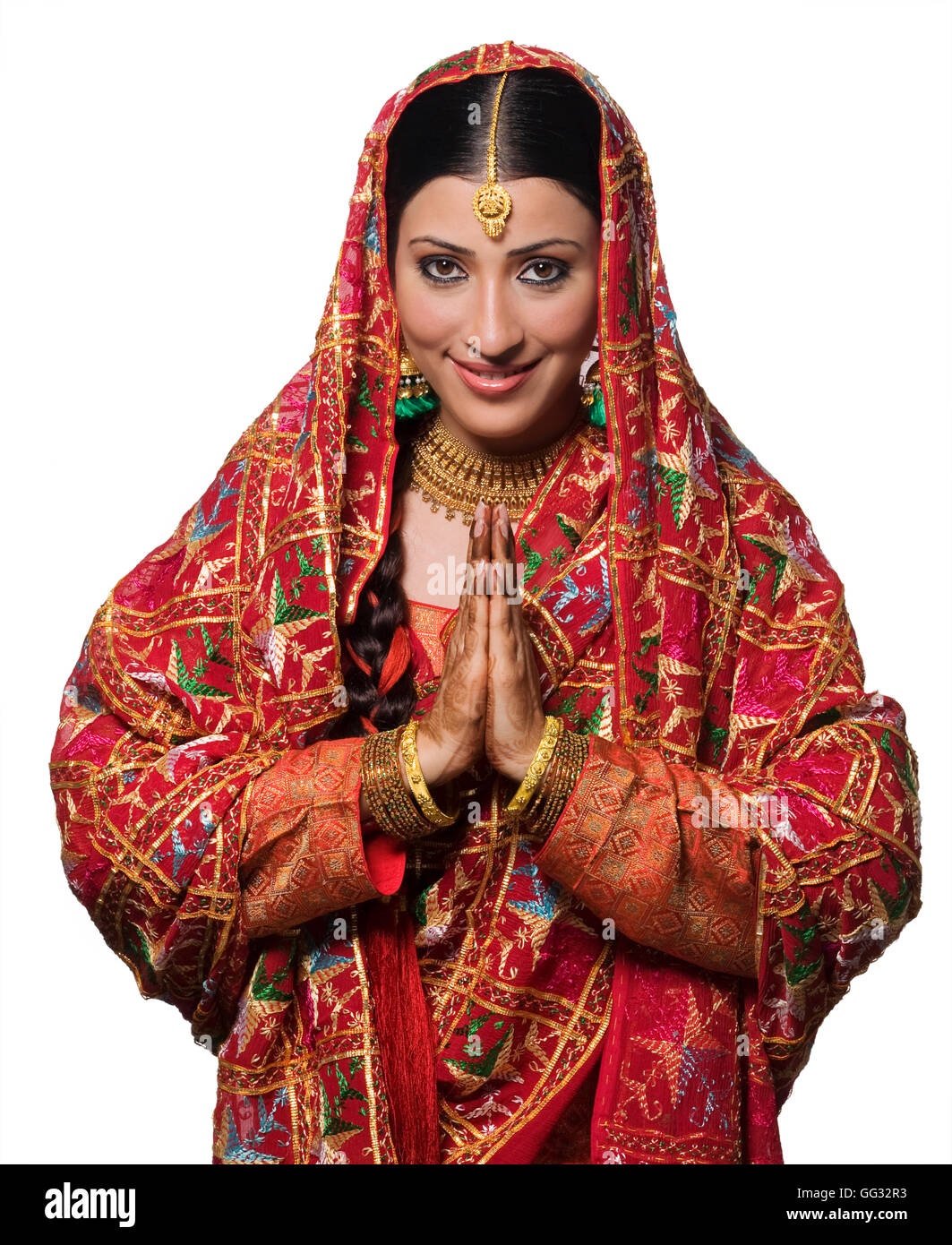 Porträt einer Punjabi Braut Stockfoto Porträt einer Punjabi Braut Stockfoto