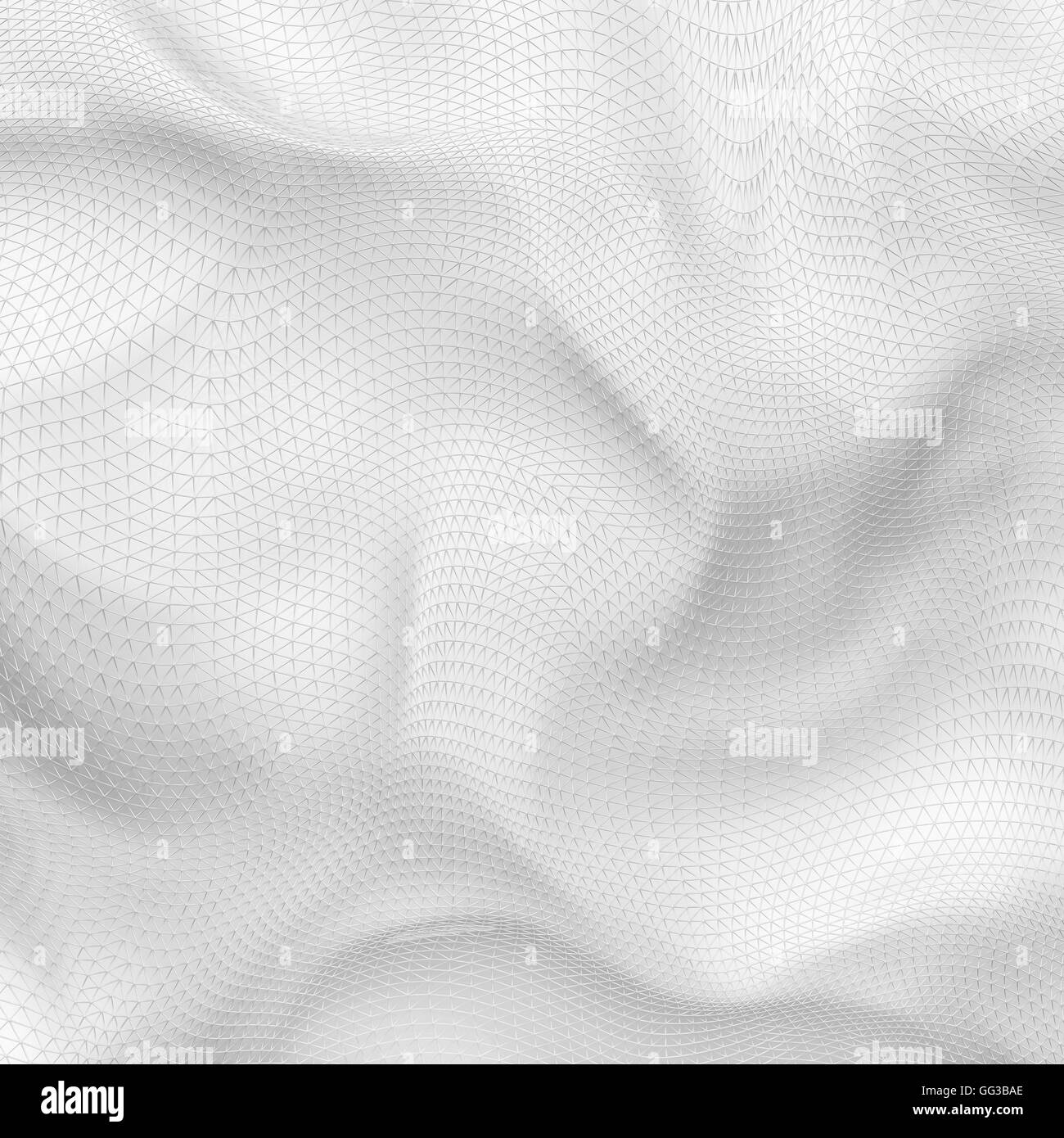 Abstrakt 3D blass reinen weißen net Tuch Hintergrund Stockfoto
