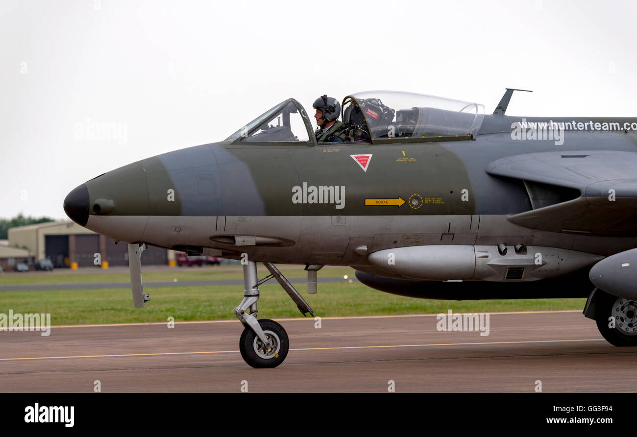 Hawker Hunter, ZZ191 Teilnahme an der Royal International Air Tattoo 2016 Stockfoto