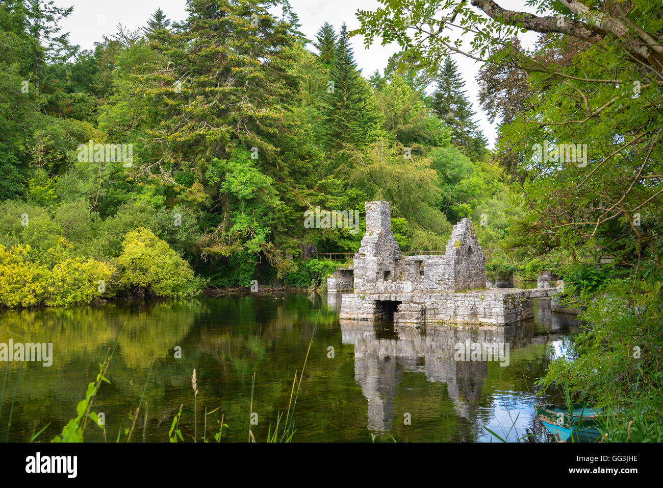 Monk es Angeln House in der Nähe von Cong Abbey, County Mayo, Irland Stockfoto