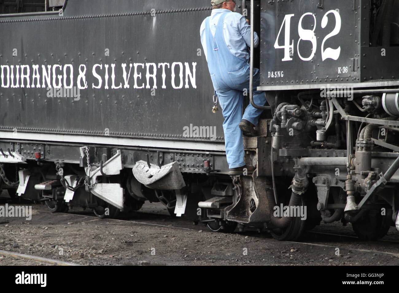 Amerikanische Dampf Lok Nr. 482 & SNG Stockfoto