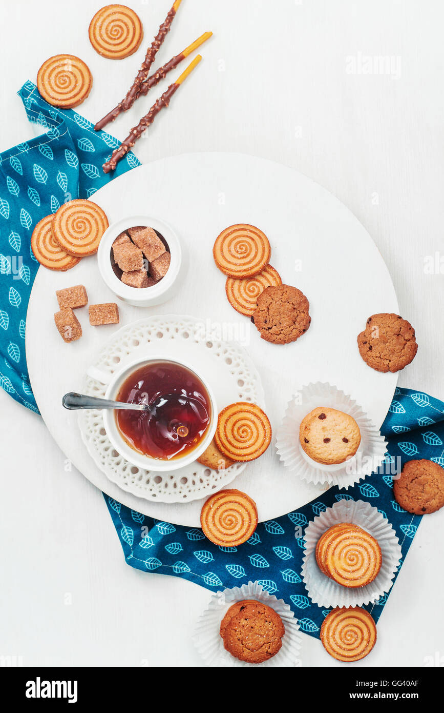 Kaffee am Morgen Stockfoto