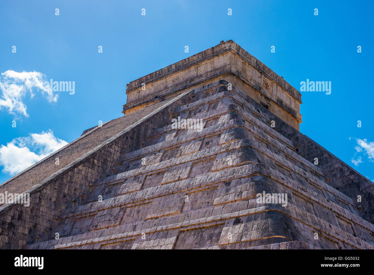 Maya-Tempel bei den Ruinen von Chichen Itza, Yucatan Mexiko Stockfoto