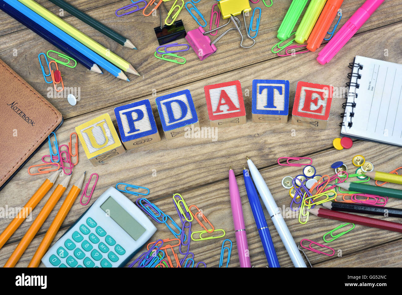 Word und Office Tools aktualisieren Stockfoto