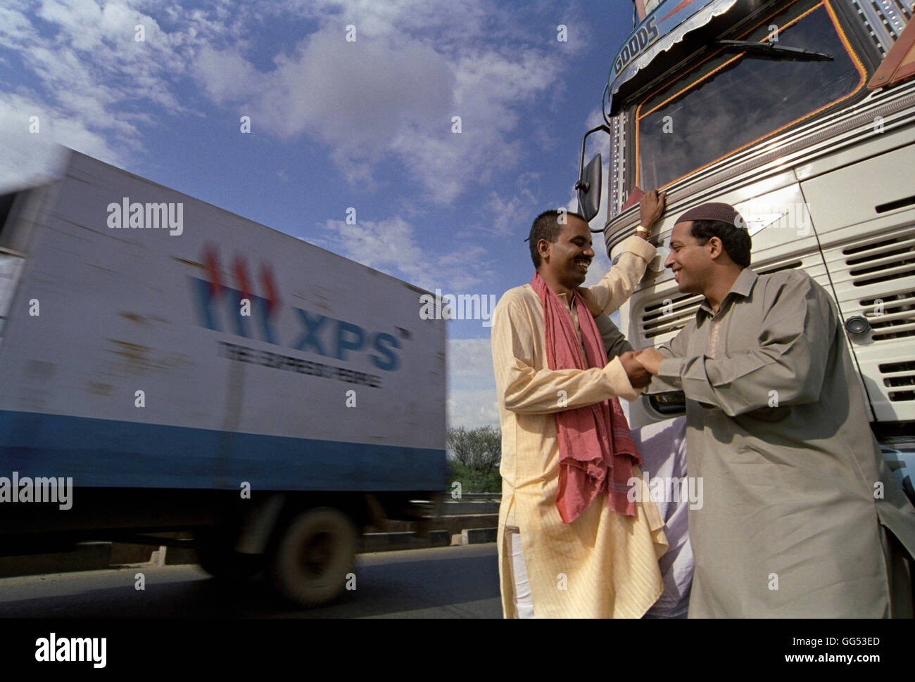 LKW-Fahrer Stockfoto