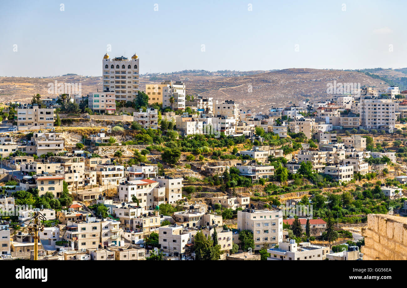 Ansicht von Bethlehem - Palästina Stockfoto