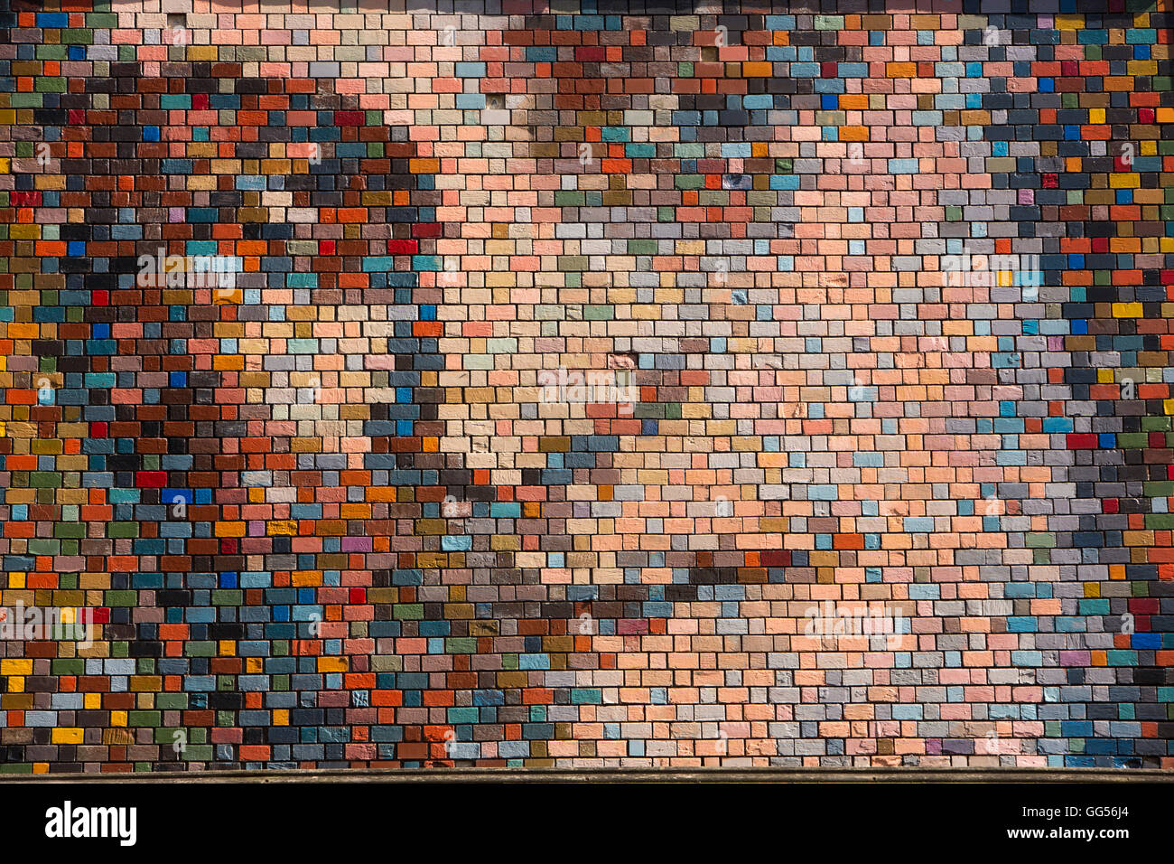 Lichfield, Staffordshire, England, UK-Vogel-Straße, Dr. Samuel Johnson 1976 Mosaik von John Myatt Stockfoto