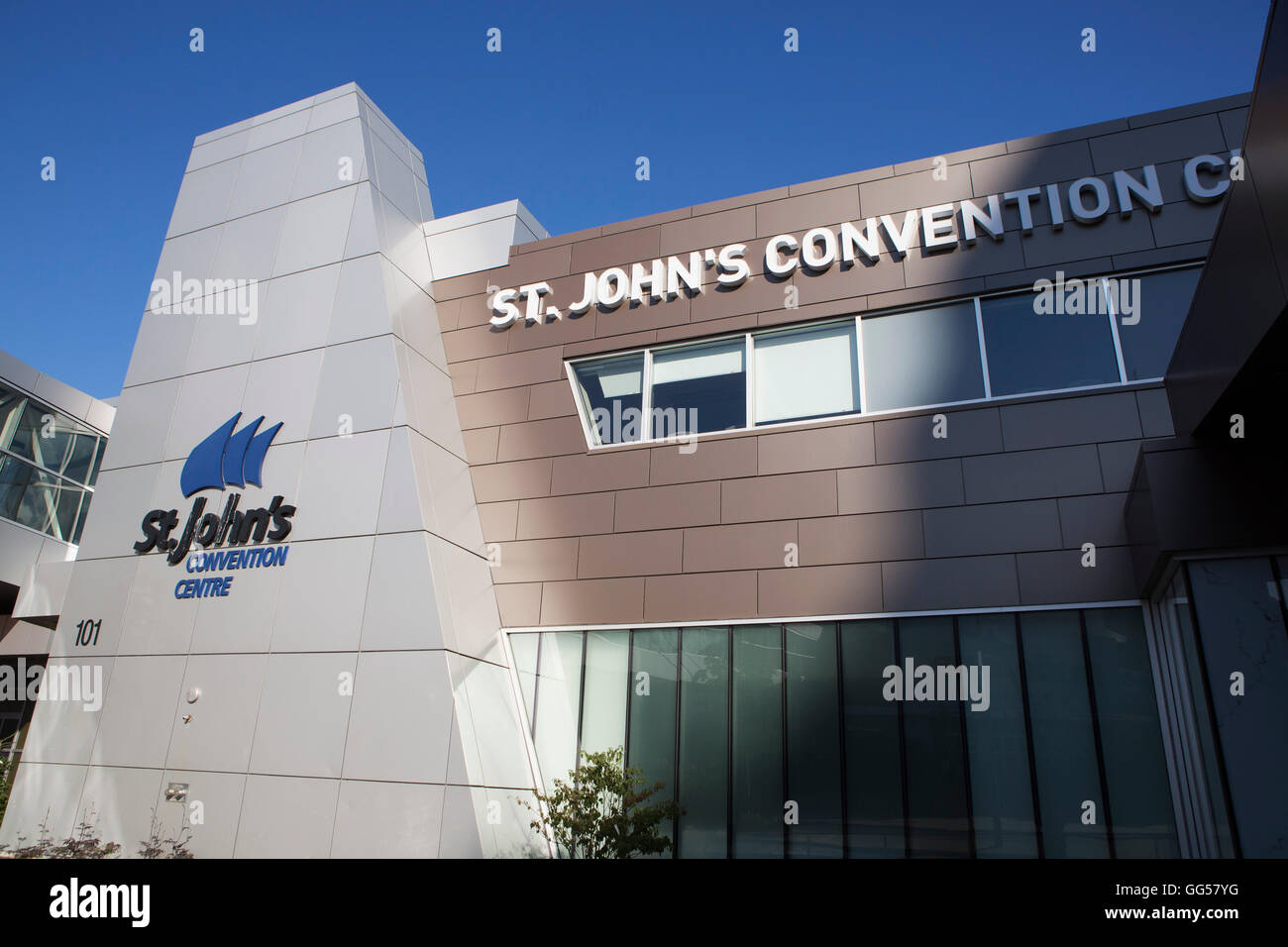 Das St John's Convention Centre in St. John's, Neufundland, Kanada. Veranstaltungsort der Stadt-Zentrum veranstaltet Konferenzen und Tagungen. Stockfoto