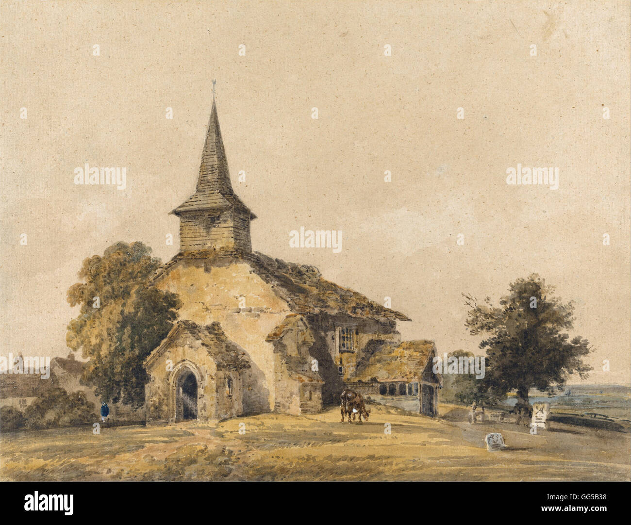 Thomas Girtin - Kapelle Kirche, Surrey Stockfoto