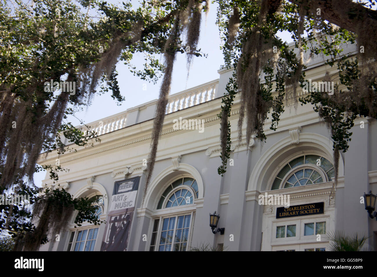 Schmiedeeisernes Tor in Charleston, South Carolina, USA. Stockfoto