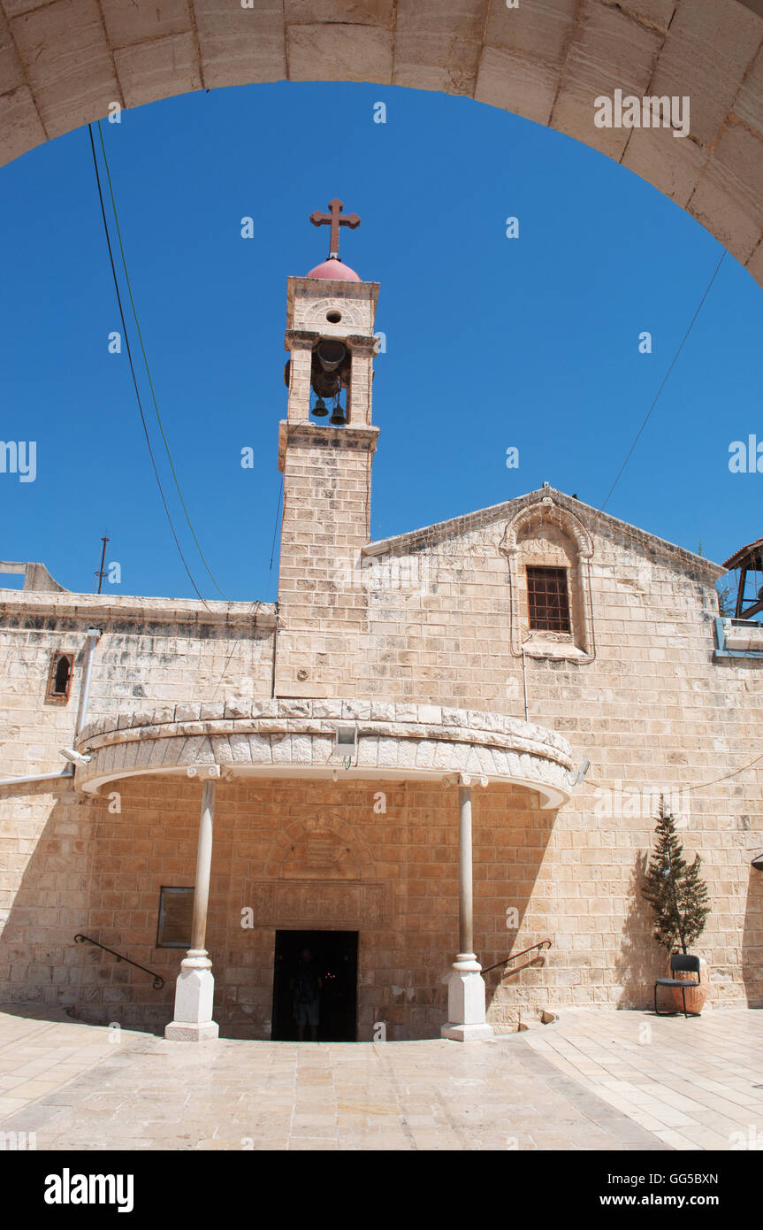 Nazareth, griechisch-orthodoxe Kirche der Mariä Verkündigung, Kirche St. Gabriel, gebaut in byzantinischer Zeit wieder aufgebaut, während der Kreuzzüge Stockfoto