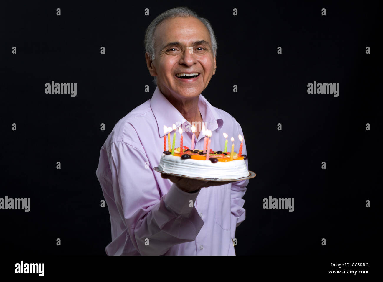 Mann-Halteblech Kuchen Stockfoto