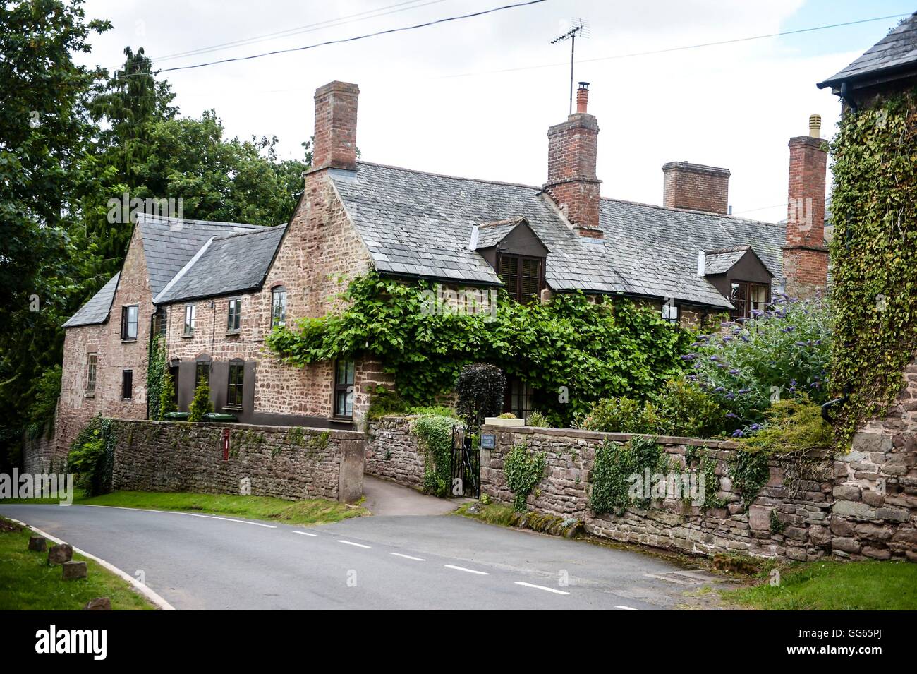 Das Bauernhaus in Llangarron, Ross-on-Wye, wo Sonia Davies und ihr partner Keith Reynolds, Gewinner des einen syndizierten Â £61m Euromillions-Tickets zu gewinnen, zu leben. Stockfoto