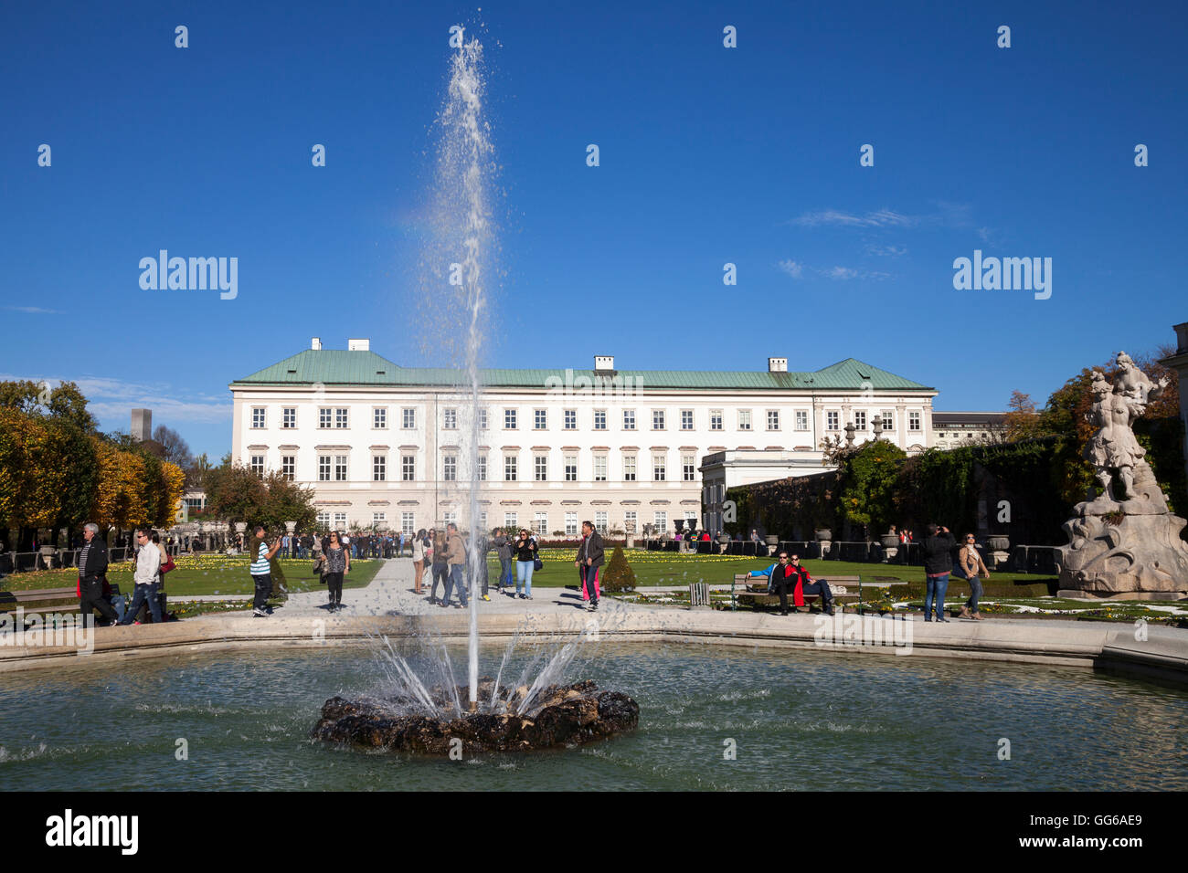 Schloss Mirabell, Salzburg Stockfoto