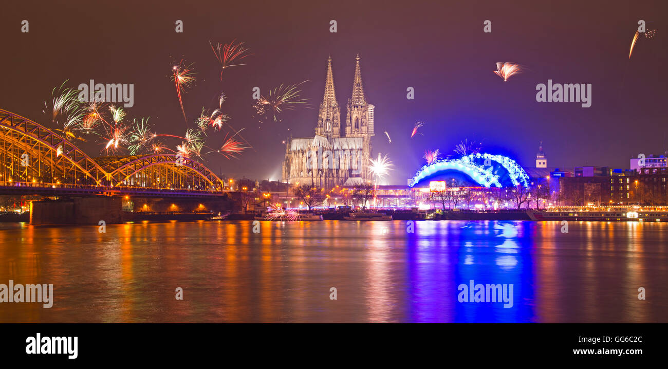 Blick auf die Stadt, Köln Stockfoto