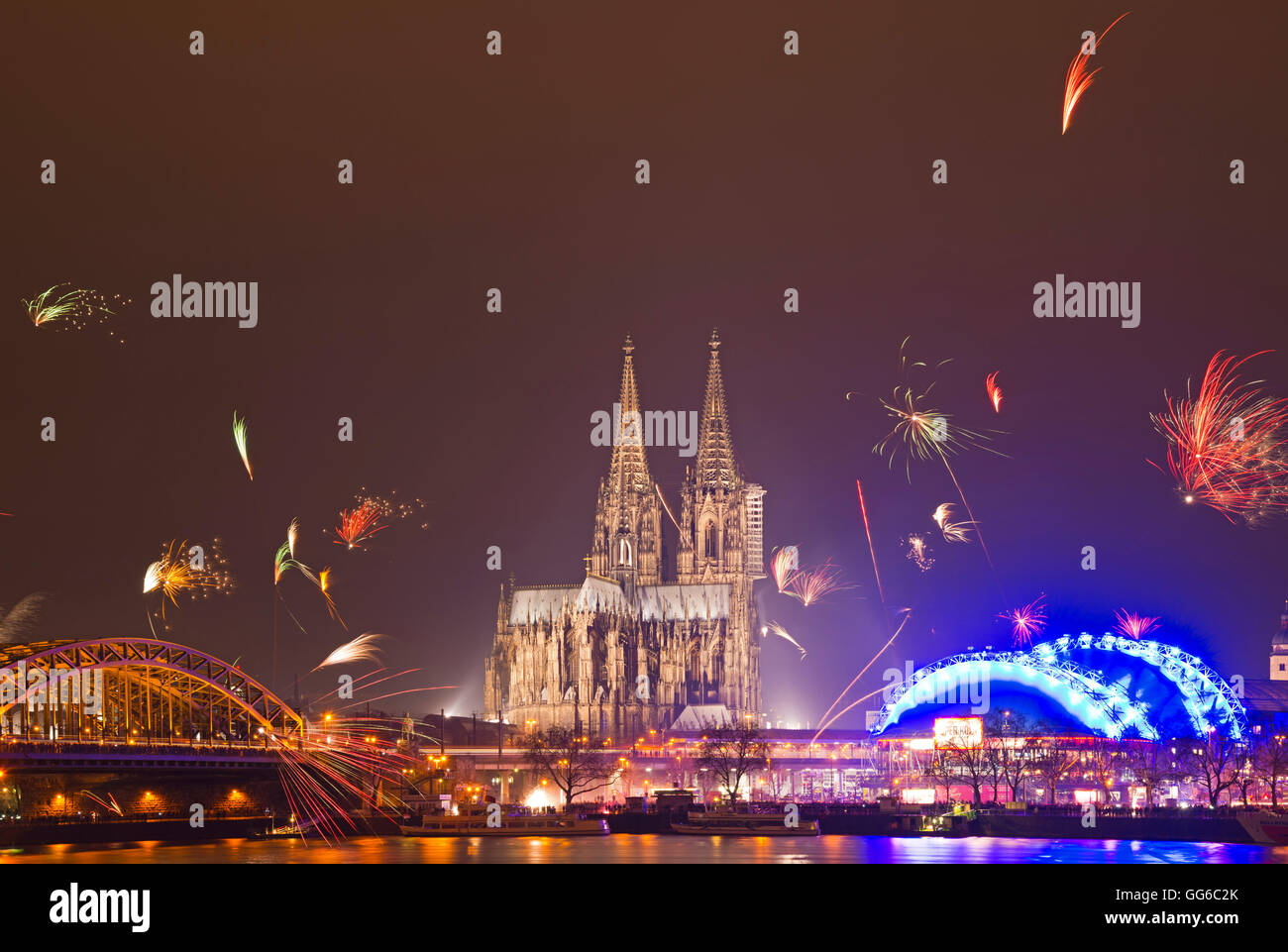Blick auf die Stadt, Köln Stockfoto