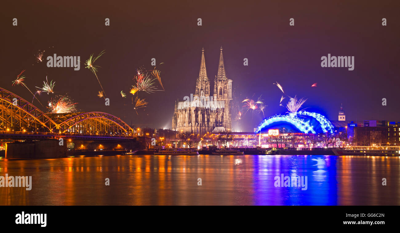 Blick auf die Stadt, Köln Stockfoto
