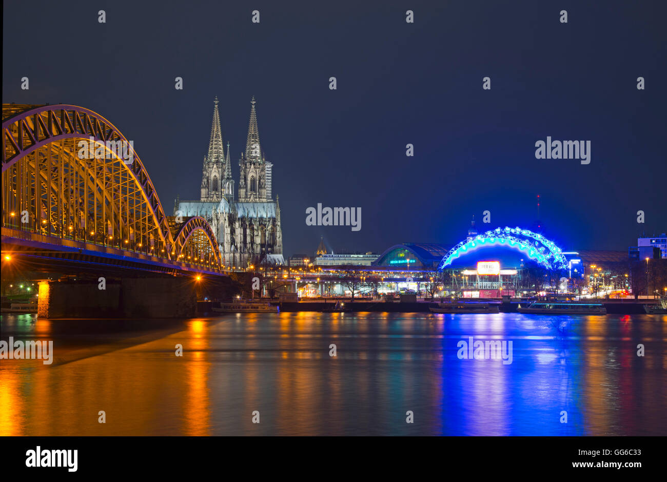 Blick auf die Stadt, Köln Stockfoto