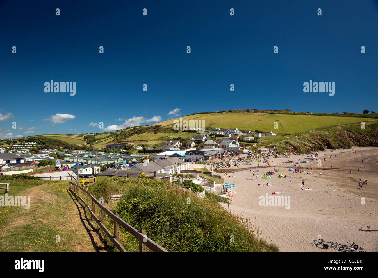 Challaborough Bay Holiday Park in South Hams, Devon, UK Stockfoto